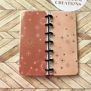 Happy planner Skinny mini undated monthly- weekly layout star sky lunar phases